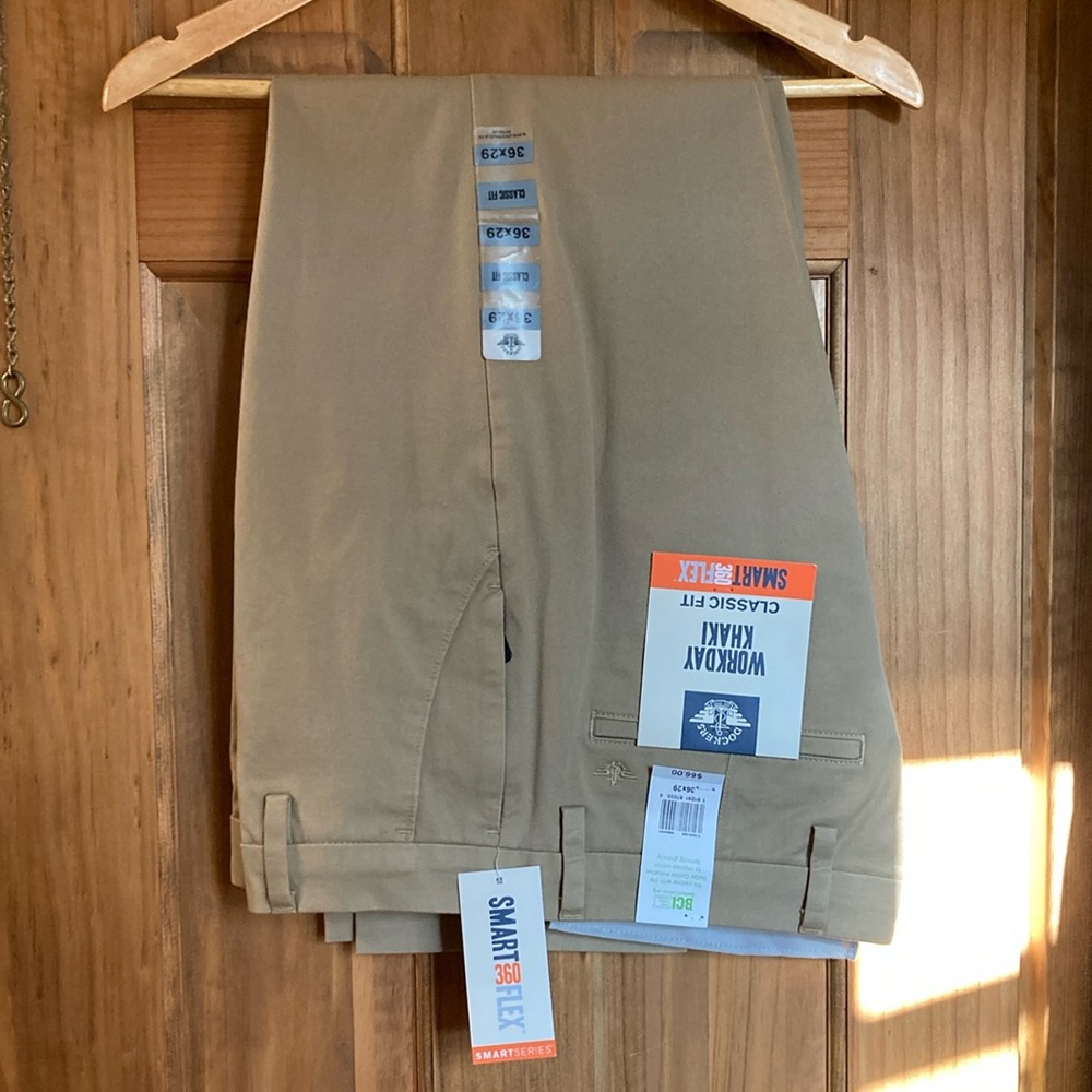 Dockers men’s Workday khaki, new